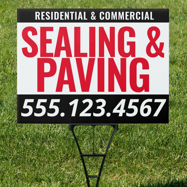 Pavement Sealing and Paving Asphalt  Sign (Creator Uploaded)