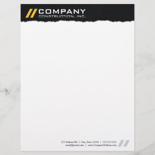 Pavement Themed Professional Letterhead