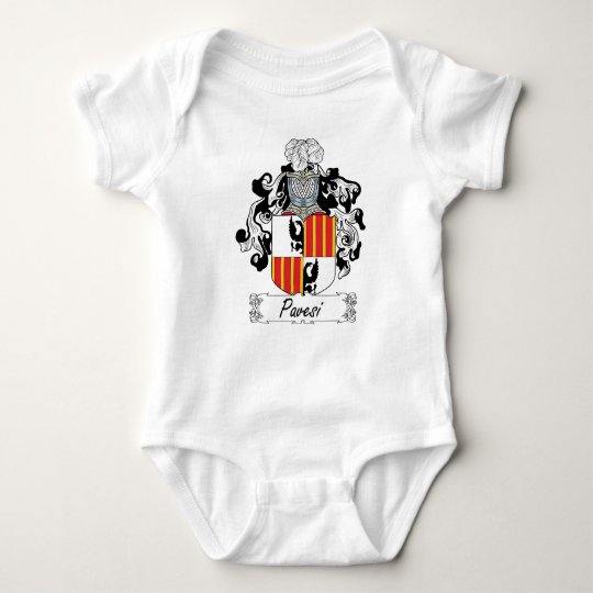 Pavesi Family Crest Baby Bodysuit