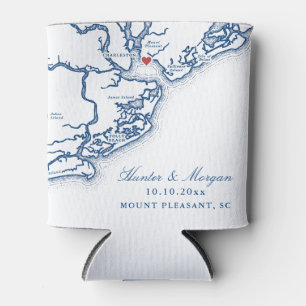 Pavilion at Patriots Point Wedding Favor Can Cooler