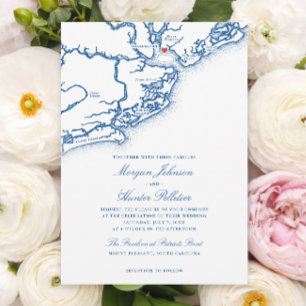 Pavilion at Patriots Point Wedding Mount Pleasant Invitation