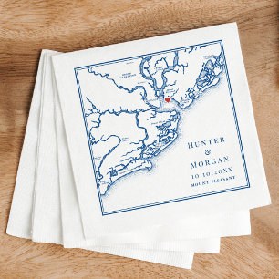 Pavilion at Patriots Point Wedding Mount Pleasant Napkins