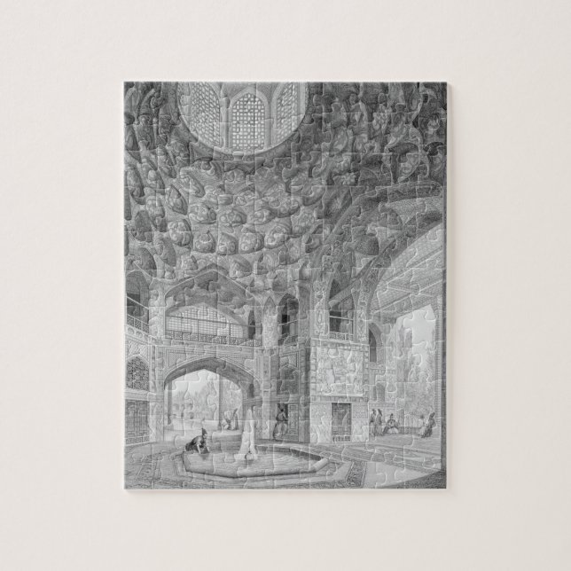 Pavilion of the Eight Paradises, in Isfahan, from Jigsaw Puzzle (Vertical)