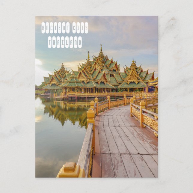 Pavilion of the Enlightened in the Ancient City Holiday Postcard (Front)