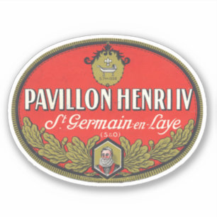 Pavillion Henri IV St Germain en laye Sticker