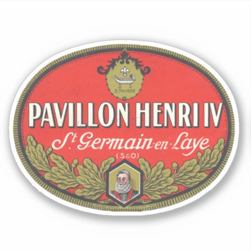 Pavillion Henri IV St Germain en laye Sticker