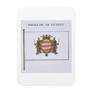 Pavillon de Guerre, detail from Flags from Monaco Magnet