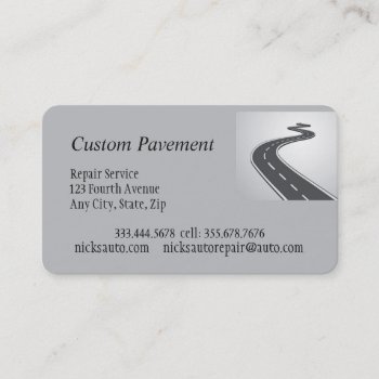Paving  Asphalt  Roads Business Cards by countrymousestudio at Zazzle