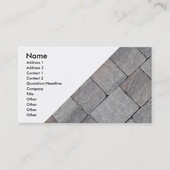 Paving Blocks Business Card by InkWorks at Zazzle