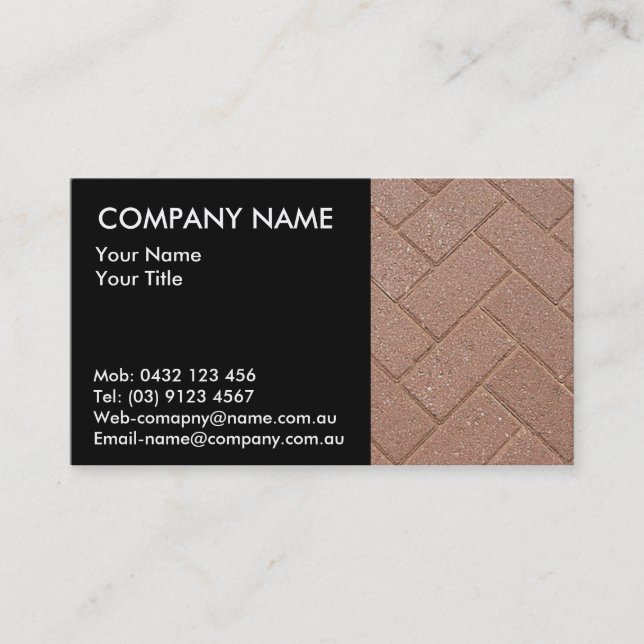 Paving Business Card (Front)