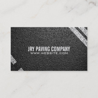 Paving Company Construction Business Card