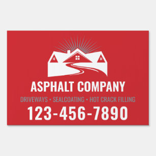 Paving Sign Asphalt Sign Sealcoating