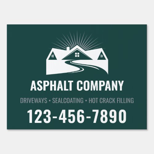 Paving Sign Asphalt Sign Sealing Sign