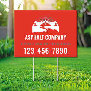 Paving Sign Asphalt Sign Sealing Sign