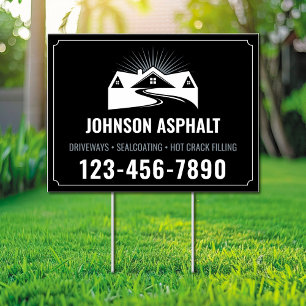 Paving Sign Asphalt Sign Sealing Sign