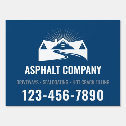 Paving Sign Asphalt Sign Sealing Sign