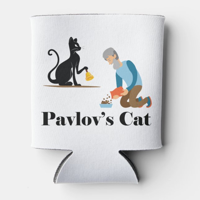 Pavlov's Cat Funny Psychology Can Cooler (Front)