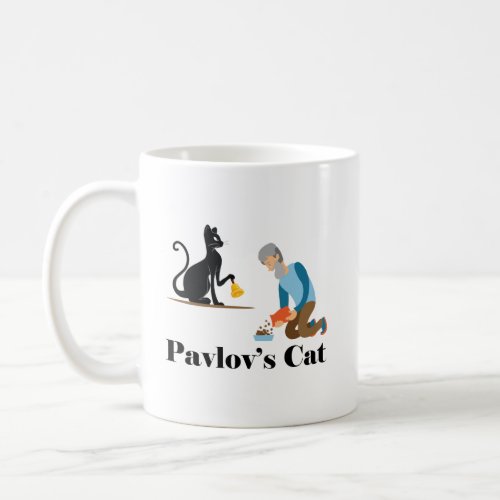 Pavlovs Cat Funny Psychology Coffee Mug