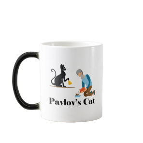 Pavlov's Cat Funny Psychology Color Morph Mug