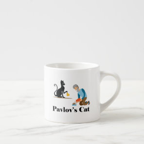 Pavlov's Cat Funny Psychology Espresso Cup