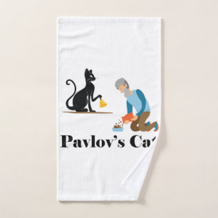 Pavlov's Cat Funny Psychology Hand Towel
