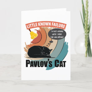 Pavlov's Cat - Funny Psychology Holiday Card