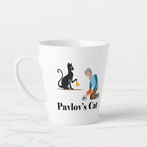 Pavlovs Cat Funny Psychology Latte Mug