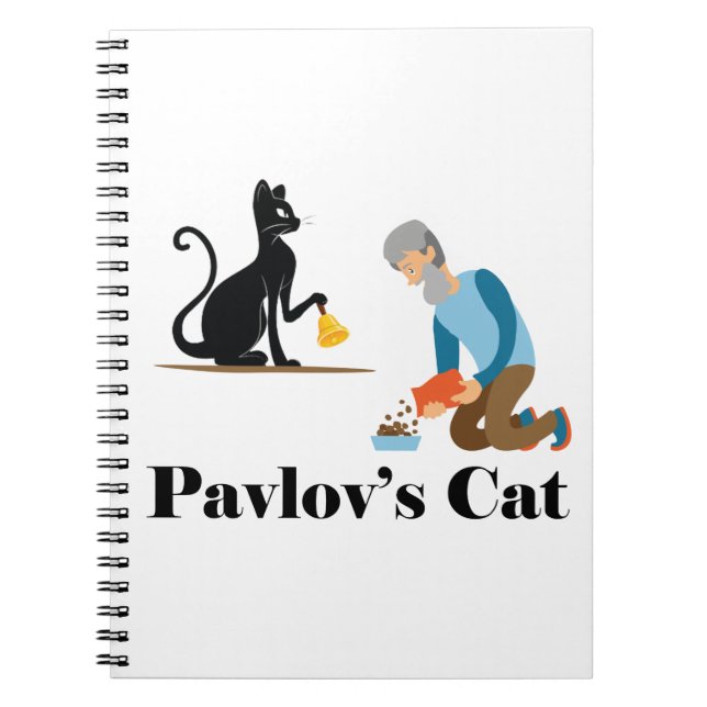 Pavlov's Cat Funny Psychology Notebook (Front)