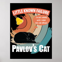 Pavlov&#39;s Cat - Funny Psychology Poster