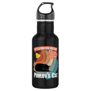 Pavlov's Cat - Funny Psychology Stainless Steel Water Bottle