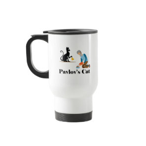 Pavlov's Cat Funny Psychology Travel Mug