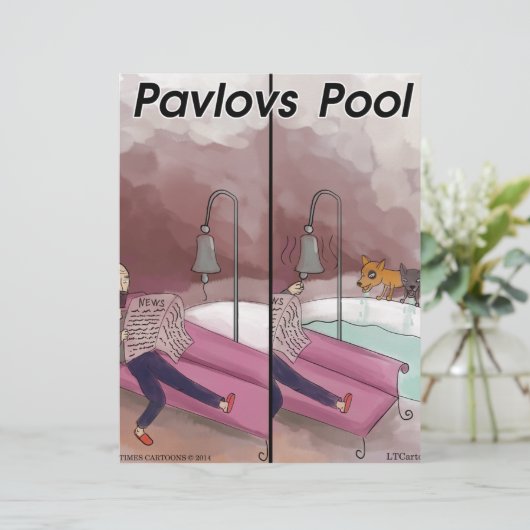 Pavlov's Pool Funny Cartoon (Standing Front)