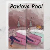 Pavlov's Pool Funny Cartoon (Front/Back)