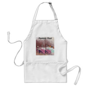 Pavlov's Pool Funny Cartoon Adult Apron
