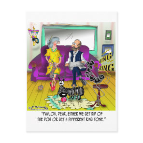 Pavlov's Ring Tone Postcard