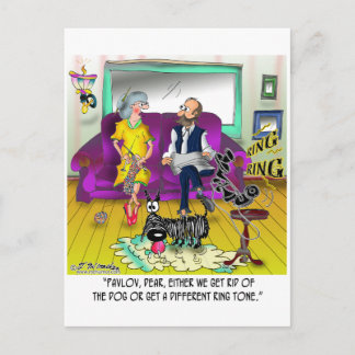 Pavlov's Ring Tone Postcard