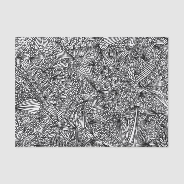 Pavo Pontem Abstract Tissue Paper (Front)