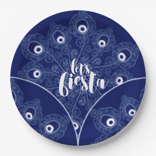 Pavo Real Mexicano HHM Party Paper Plates