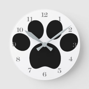 Paw Acrylic Wall Clock