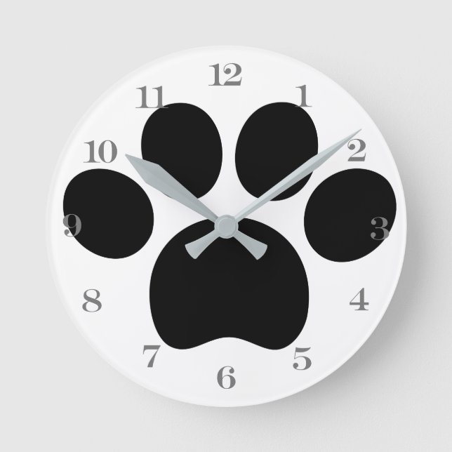 Paw Acrylic Wall Clock (Front)