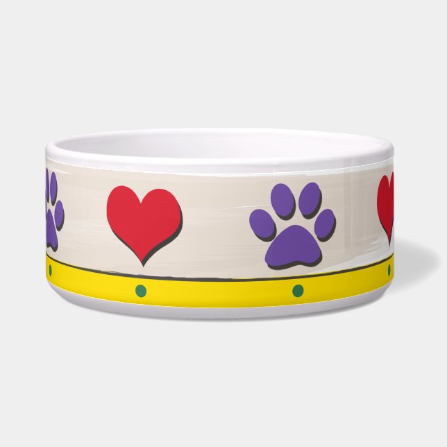 Paw and Heart Bowl (Right)