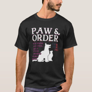 Paw And Order Special Feline Unit Pets Training Do T-Shirt