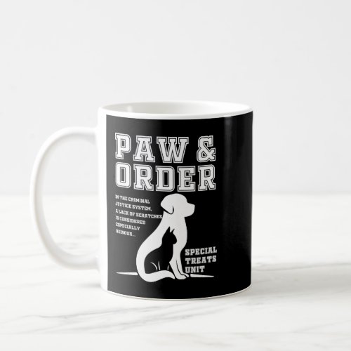 Paw and Order Special Treats Unit Training Dog And Coffee Mug
