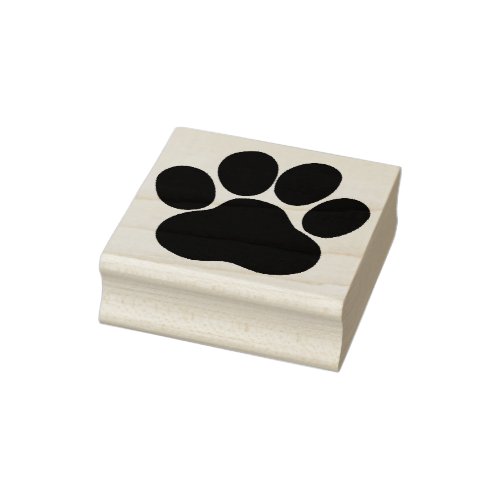 Paw Animal Print Rubber Stamp