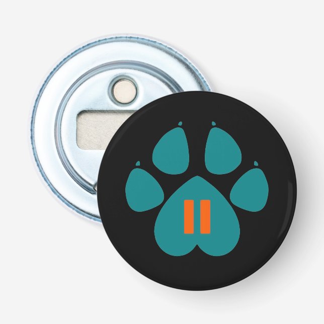 Paw button bottle opener (Front)