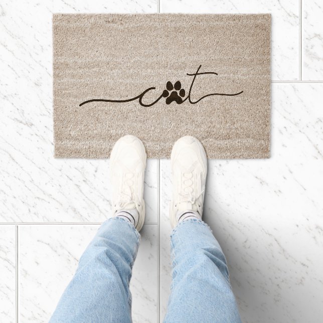 Paw Cat Fiber Doormat (Insitu)