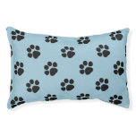 Paw Design Dog Bed (blue) at Zazzle