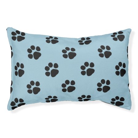 Paw Design Dog Bed (blue)