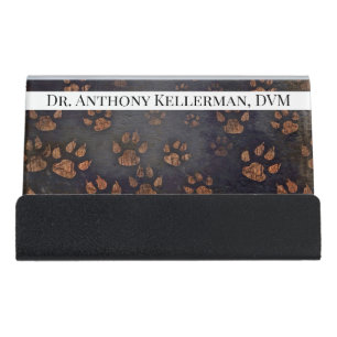 Paw Desk Business Card Holder