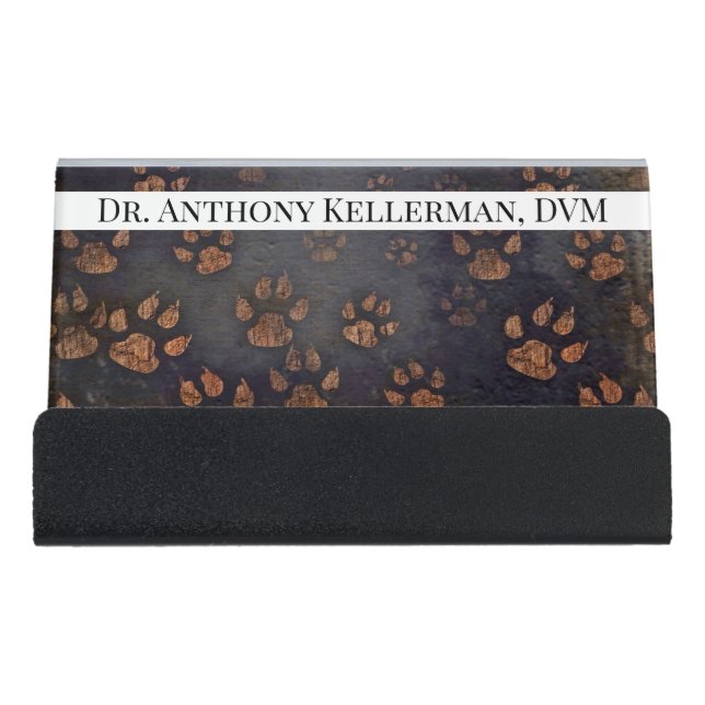 Paw Desk Business Card Holder (Front)